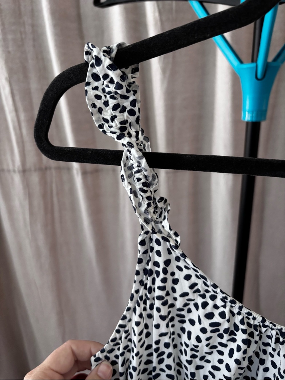 Banana Republic White and Black Spotted Sundress - Picture 6 of 10